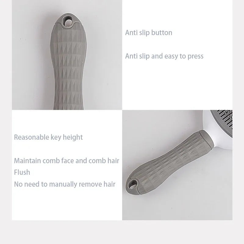 2-in-1 Pet Hairbrush & Deshedding Comb