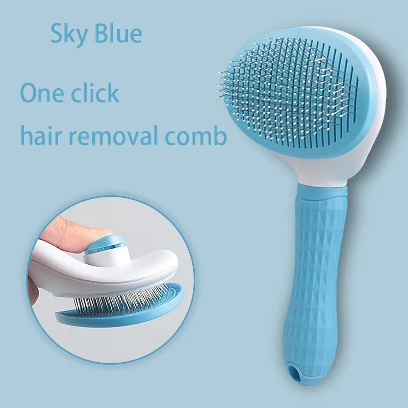 2-in-1 Pet Hairbrush & Deshedding Comb