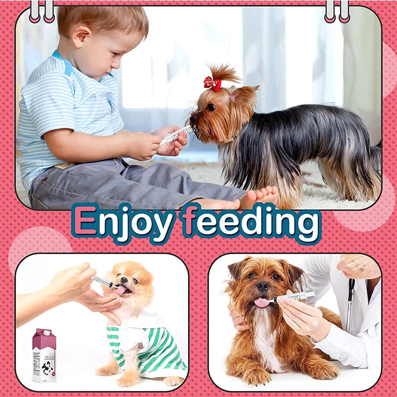 Pet Feeding Syringe Set Liquid Feeder for Small Animals