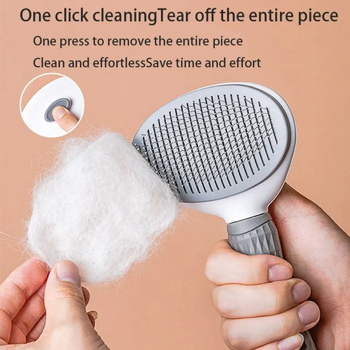 2-in-1 Pet Hairbrush & Deshedding Comb