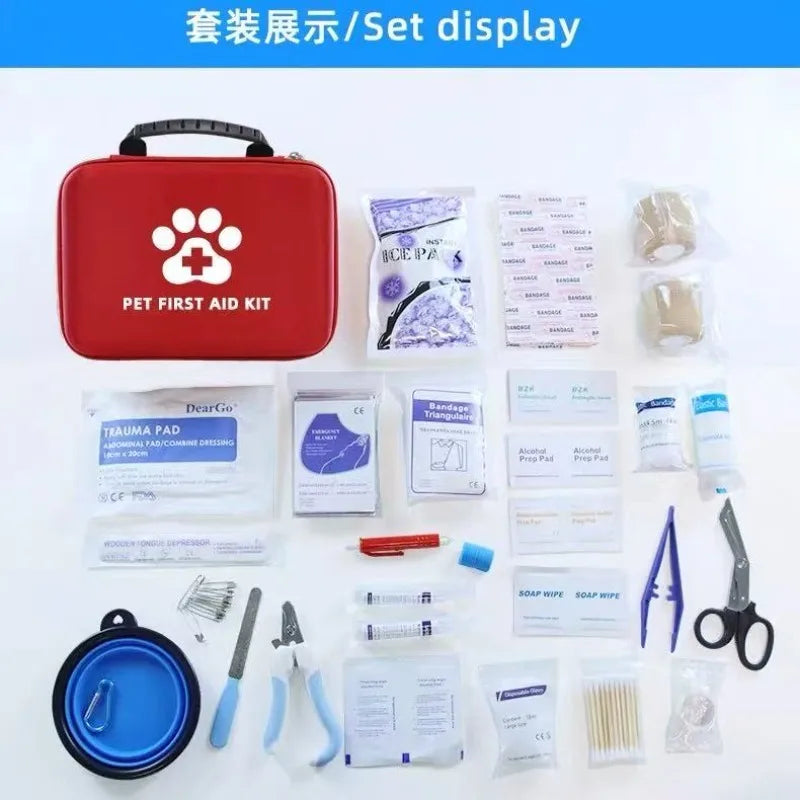 Premium Pet First Aid Kit  Home & Travel Emergency Kit