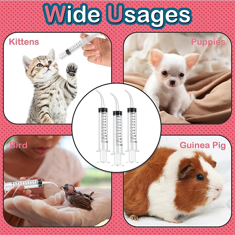 Pet Feeding Syringe Set Liquid Feeder for Small Animals