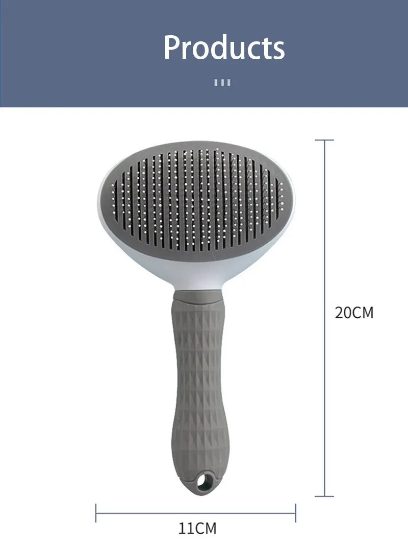 2-in-1 Pet Hairbrush & Deshedding Comb