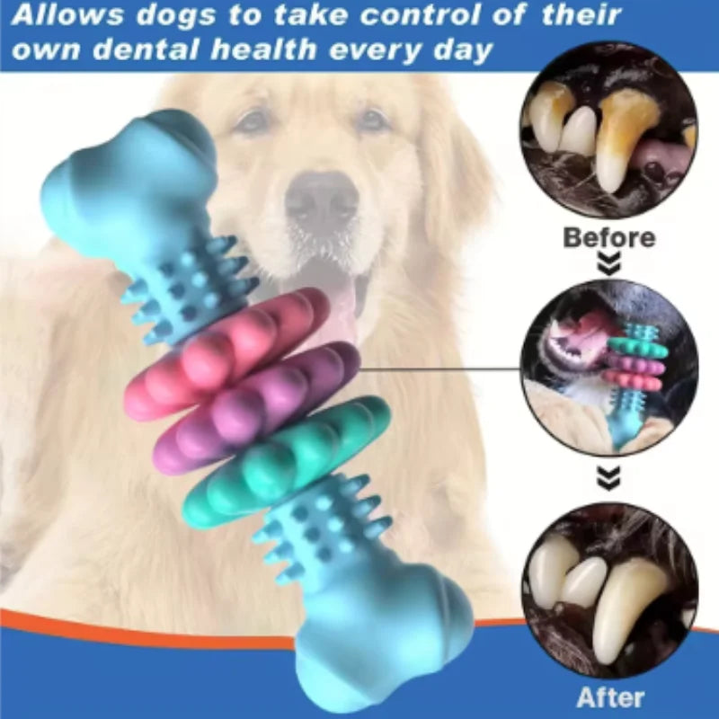Dog Dental Chew Toy – TPR Toothbrush Teeth Cleaning Stick
