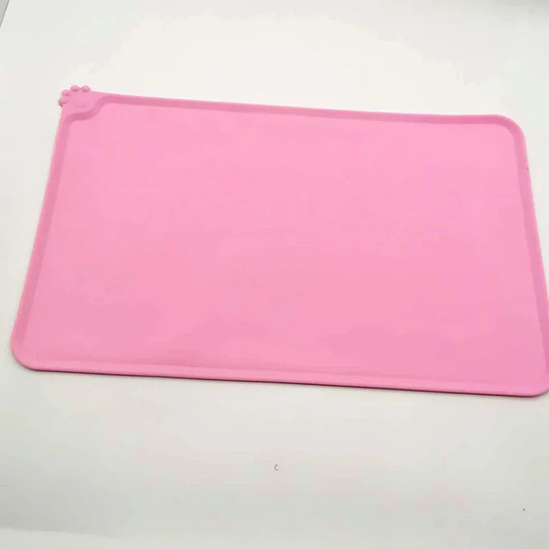 Silicone Pet Bowl Mat Non-Slip Waterproof Feeding Pad