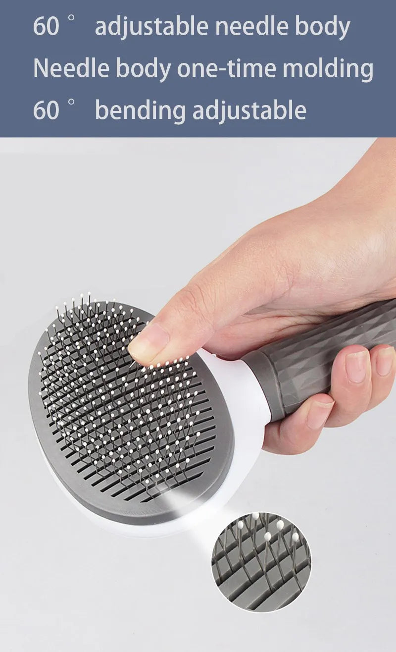 2-in-1 Pet Hairbrush & Deshedding Comb