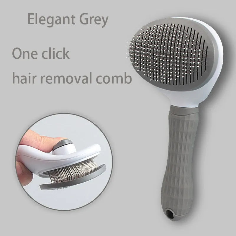 2-in-1 Pet Hairbrush & Deshedding Comb