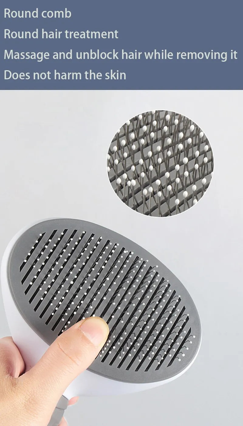 2-in-1 Pet Hairbrush & Deshedding Comb